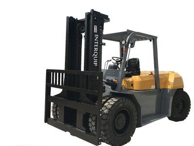 forklift with clamp