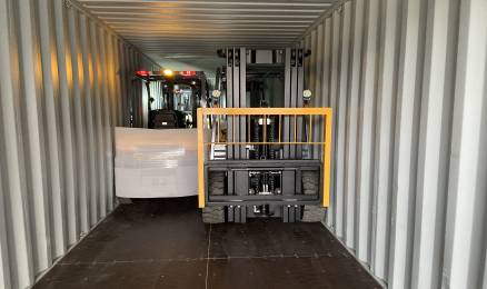 Interquip Forklift Loading and Ready To Ship To South America